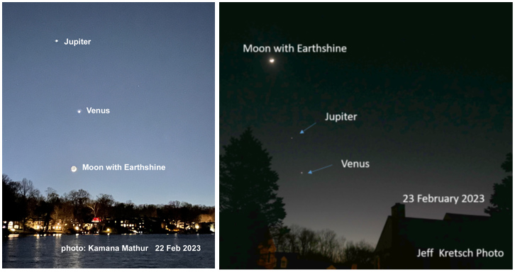 Jupiter Venus Moon Feb 2023